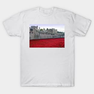 Tower of London Red Poppies T-Shirt